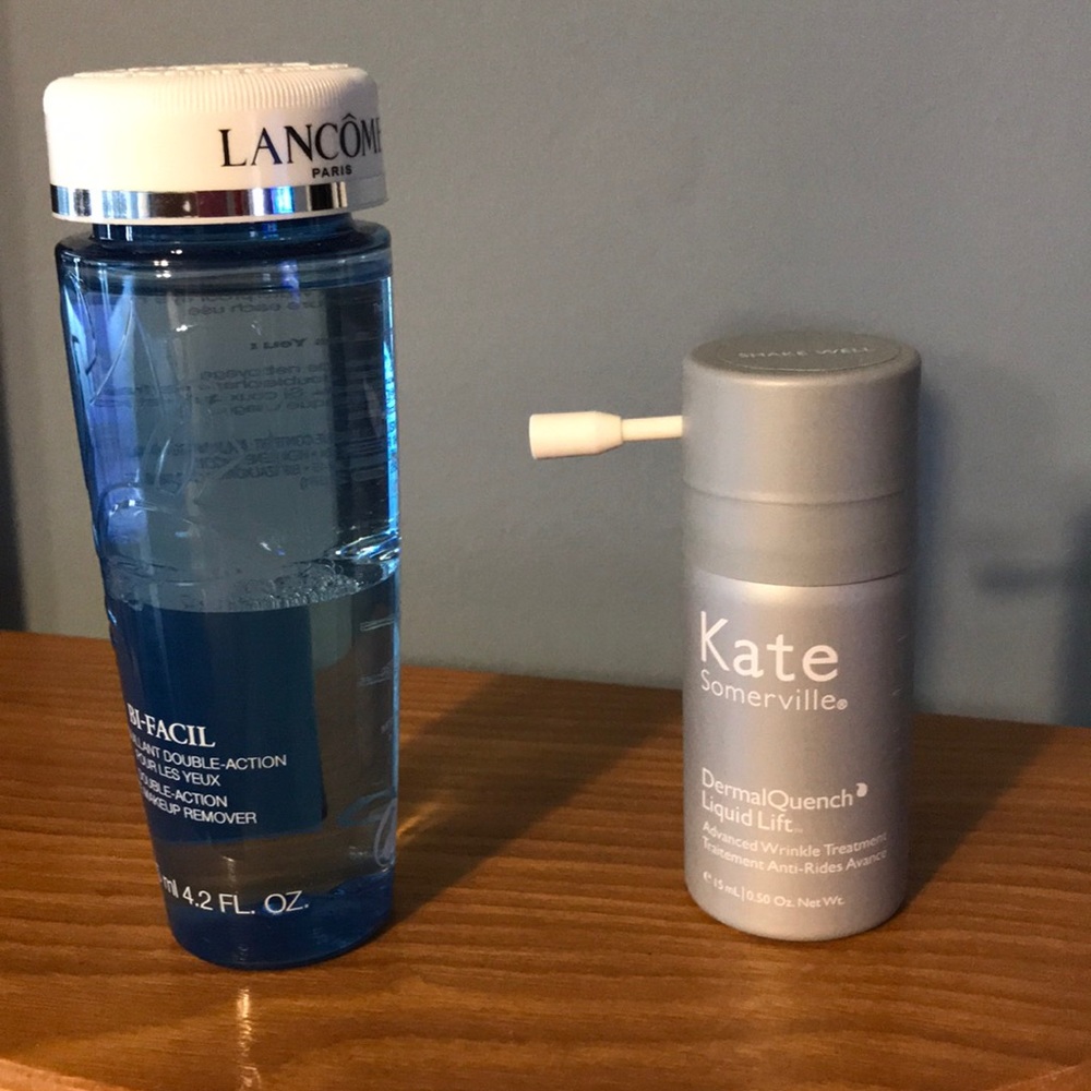 Lancôme remover and Kate Somerville liquid lift